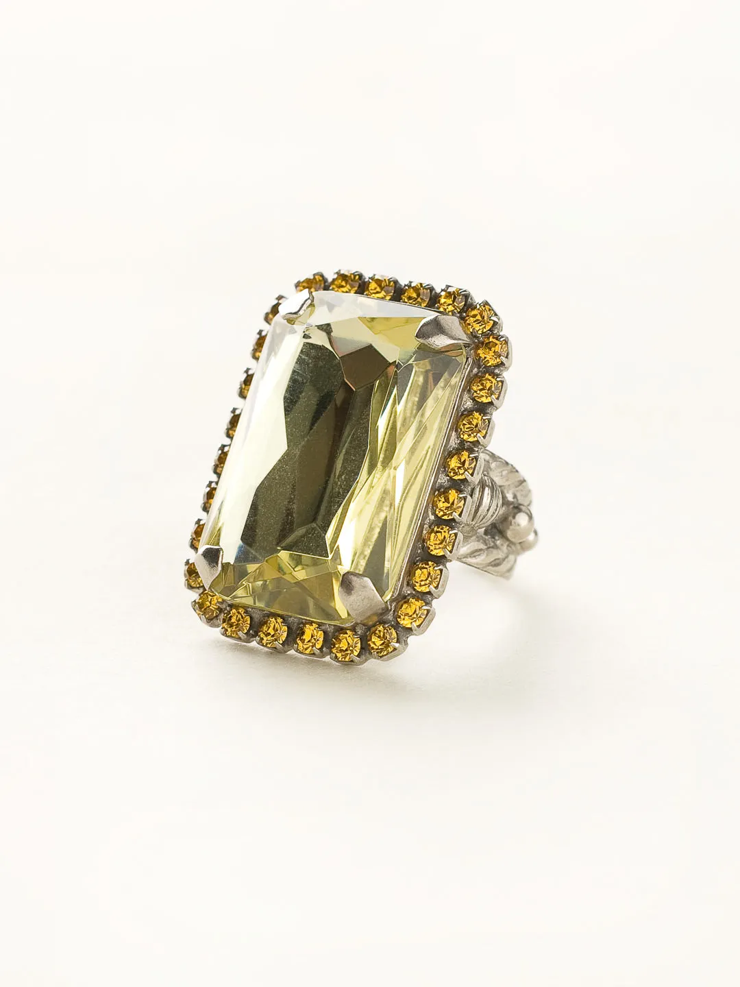 Luxurious Emerald-Cut Cocktail Ring - RBT69ASLMD